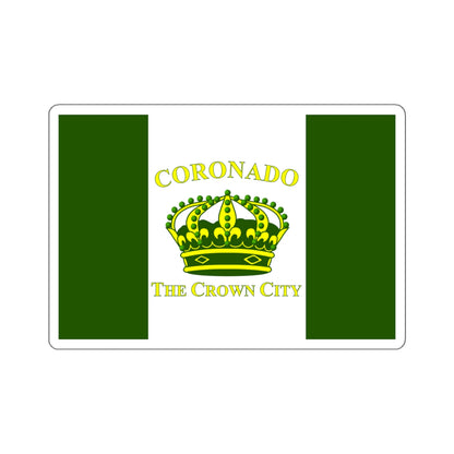 Flag of Coronado, California - STICKER Vinyl Kiss-Cut Decal