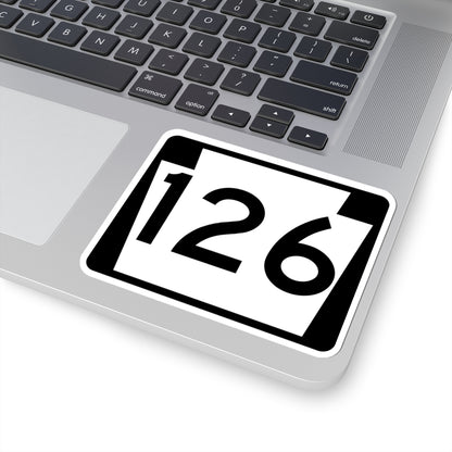 PA-126 (Pennsylvania) (Road Sign) STICKER Vinyl Kiss-Cut Decal