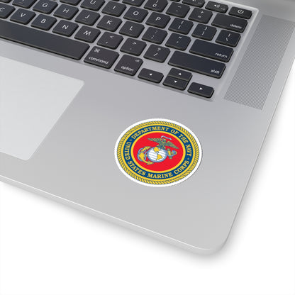 Department Of The Navy United States Marine Corps (USMC) STICKER Vinyl Kiss-Cut Decal-The Sticker Space