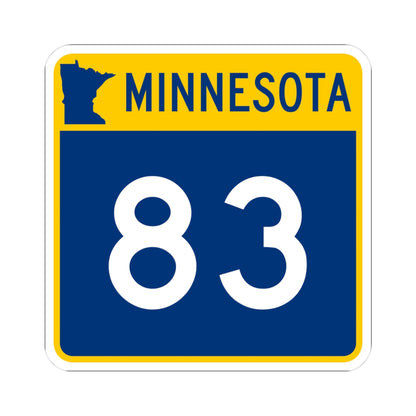 MN-83 (Minnesota) (Road Sign) STICKER Vinyl Kiss-Cut Decal