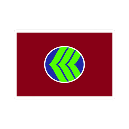 Flag of Kumejima Okinawa (Japan) STICKER Vinyl Kiss-Cut Decal