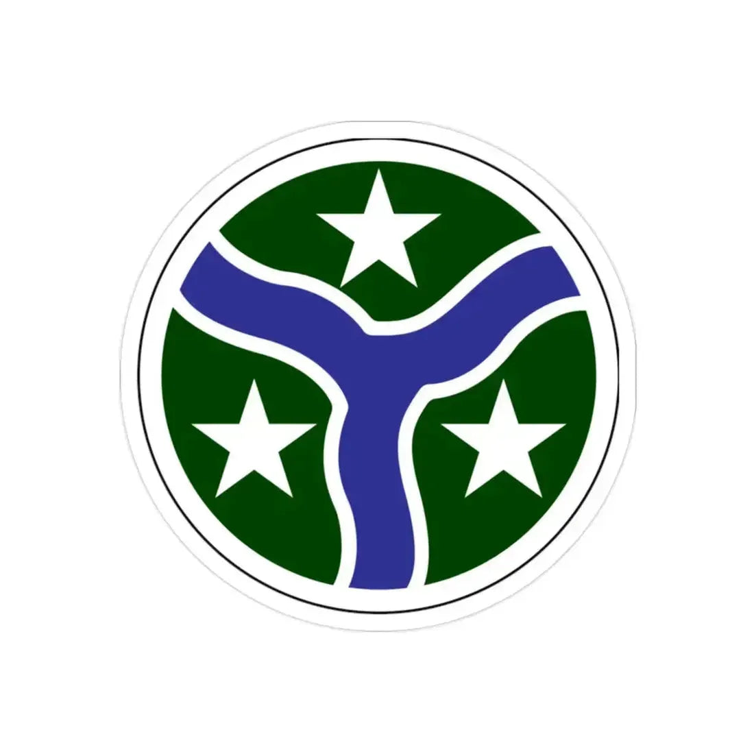 278th Armored Cavalry Regiment (U.S. Army) REVERSE PRINT Transparent Die-Cut STICKER 2 Inch Die-Cut Transparent - The Sticker Space