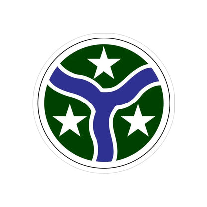 278th Armored Cavalry Regiment (U.S. Army) REVERSE PRINT Transparent Die-Cut STICKER 3 Inch Die-Cut Transparent - The Sticker Space