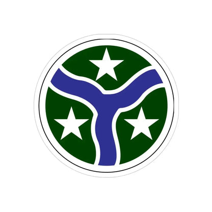 278th Armored Cavalry Regiment (U.S. Army) REVERSE PRINT Transparent Die-Cut STICKER 4 Inch Die-Cut Transparent - The Sticker Space