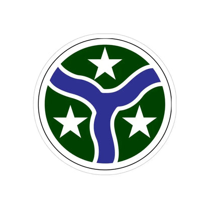 278th Armored Cavalry Regiment (U.S. Army) REVERSE PRINT Transparent Die-Cut STICKER 5 Inch Die-Cut Transparent - The Sticker Space