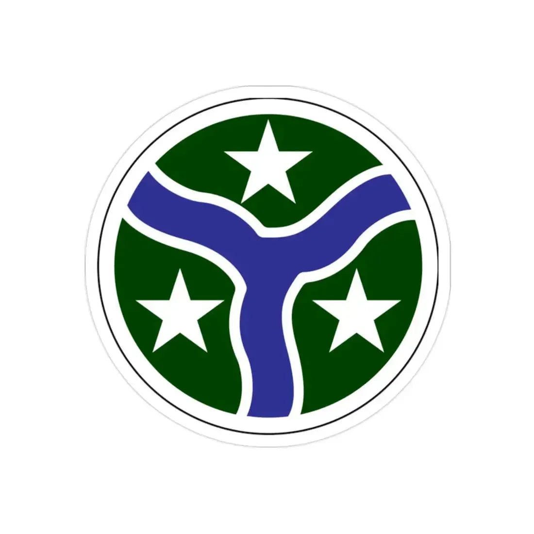 278th Armored Cavalry Regiment (U.S. Army) REVERSE PRINT Transparent Die-Cut STICKER - The Sticker Space