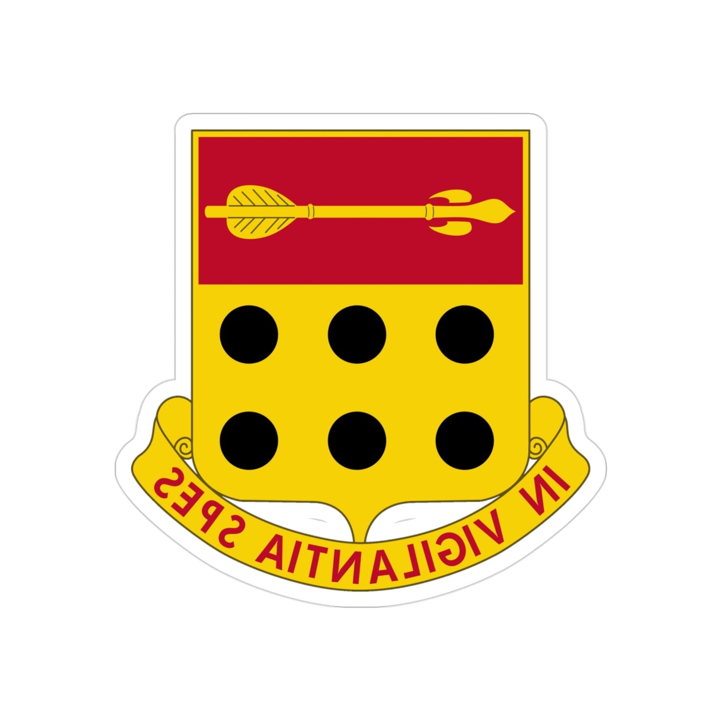 278th Artillery Regiment (U.S. Army) REVERSE PRINT Transparent STICKER-3" × 3"-The Sticker Space