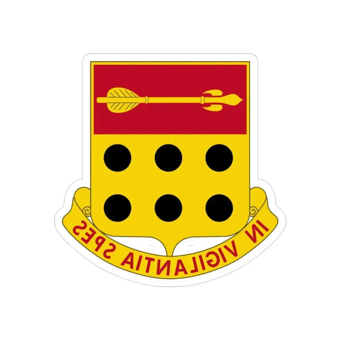 278th Artillery Regiment (U.S. Army) REVERSE PRINT Transparent Die-Cut STICKER 2 Inch Die-Cut Transparent - The Sticker Space
