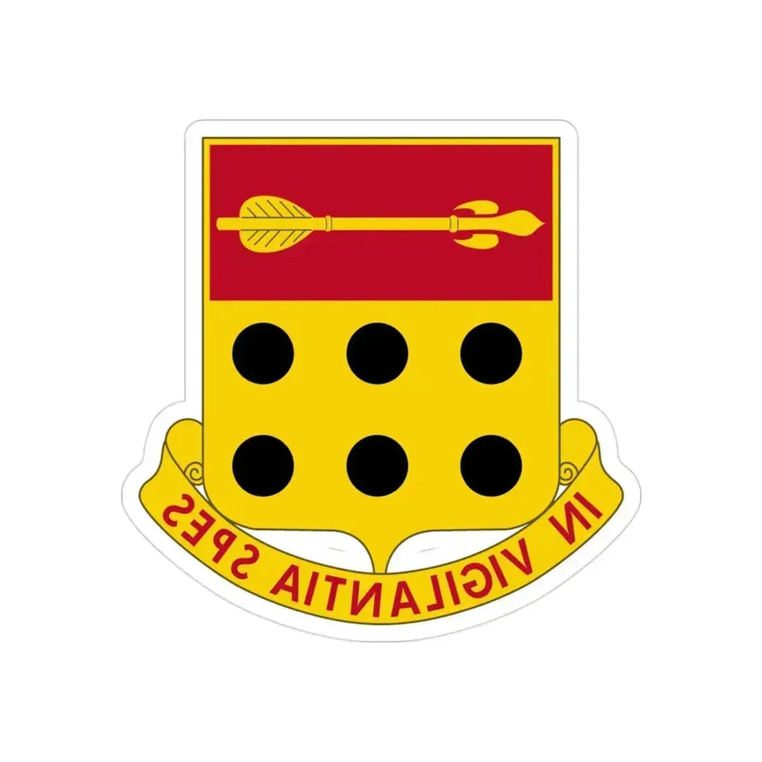 278th Artillery Regiment (U.S. Army) REVERSE PRINT Transparent Die-Cut STICKER 3 Inch Die-Cut Transparent - The Sticker Space