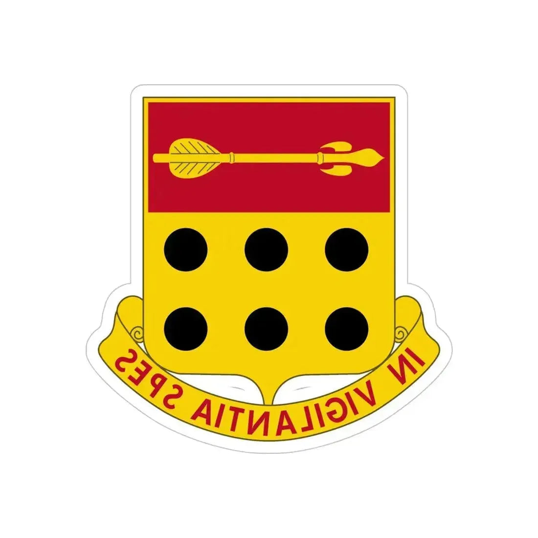 278th Artillery Regiment (U.S. Army) REVERSE PRINT Transparent Die-Cut STICKER 5 Inch Die-Cut Transparent - The Sticker Space