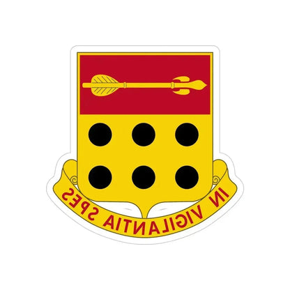 278th Artillery Regiment (U.S. Army) REVERSE PRINT Transparent Die-Cut STICKER 5 Inch Die-Cut Transparent - The Sticker Space