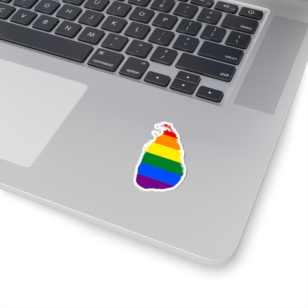 LGBT flag map of Sri Lanka (Sri Lanka) STICKER Vinyl Kiss-Cut Decal