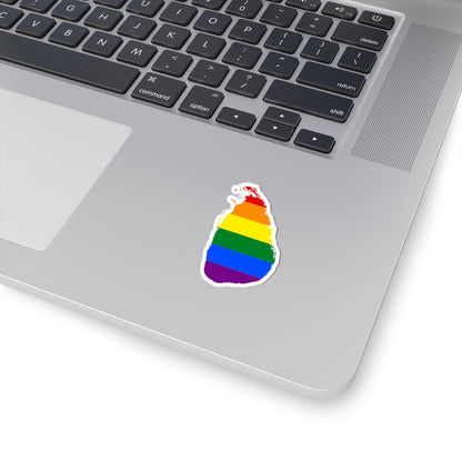 LGBT flag map of Sri Lanka (Sri Lanka) STICKER Vinyl Kiss-Cut Decal