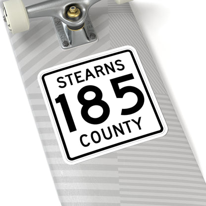 Stearns County Route 185 (Minnesota) (Road Sign) STICKER Vinyl Kiss-Cut Decal