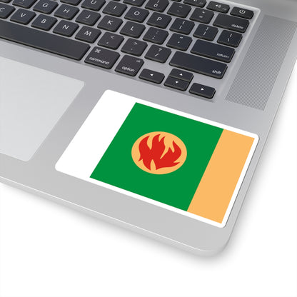 Flag of Pikalyovo Leningrad oblast (Russia) STICKER Vinyl Kiss-Cut Decal