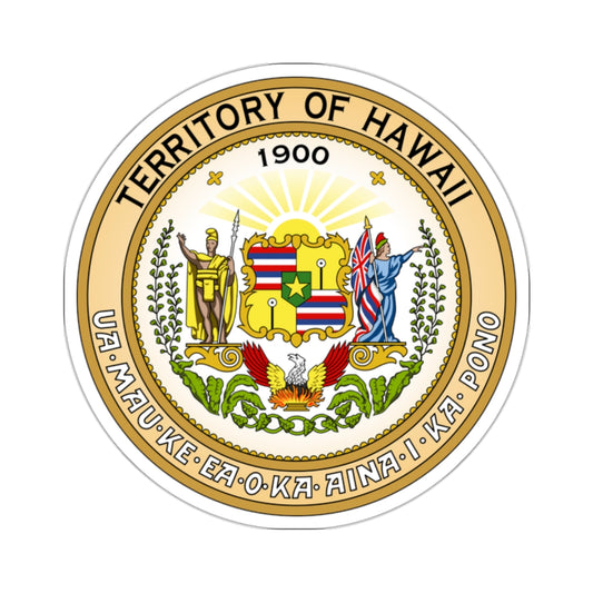 Seal of the Territory of Hawaii - STICKER Vinyl Kiss-Cut Decal