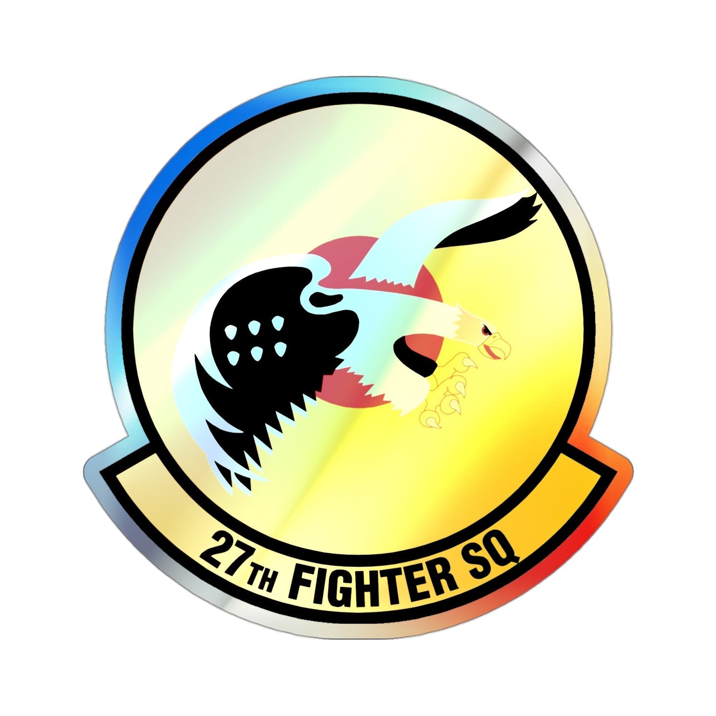 27th Fighter Squadron (U.S. Air Force) Holographic STICKER Die-Cut Vinyl Decal-3 Inch-The Sticker Space