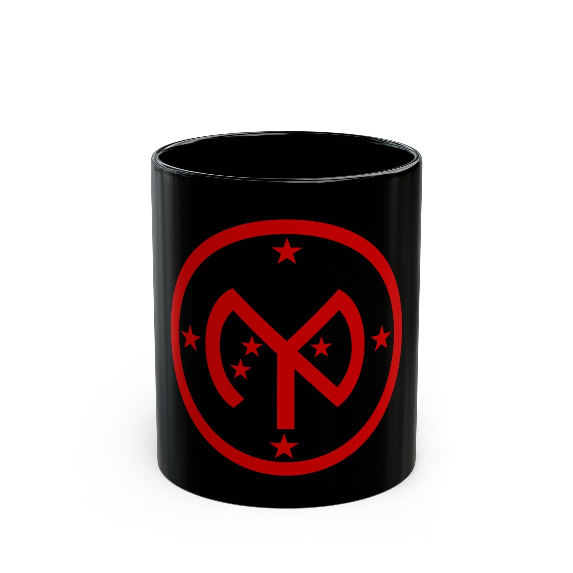 27th Infantry Division SSI (U.S. Army) Black Coffee Mug-11oz-The Sticker Space