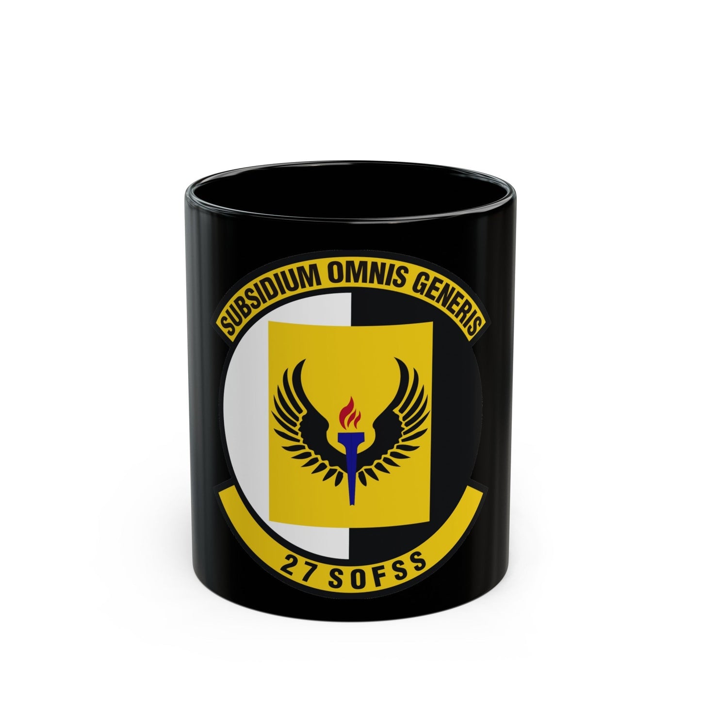 27th Special Operations Force Support Squadron (U.S. Air Force) Black Coffee Mug-11oz-The Sticker Space