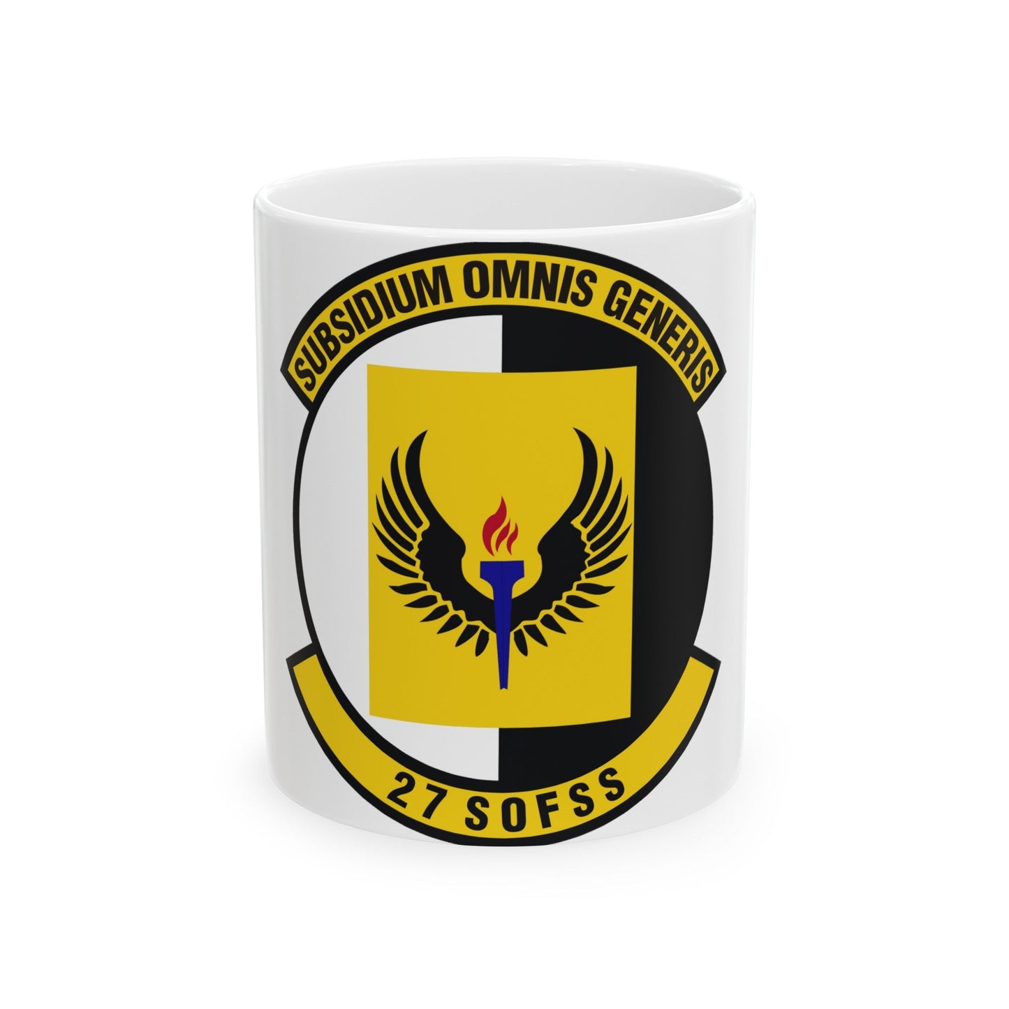 27th Special Operations Force Support Squadron (U.S. Air Force) White Coffee Mug-11oz-The Sticker Space