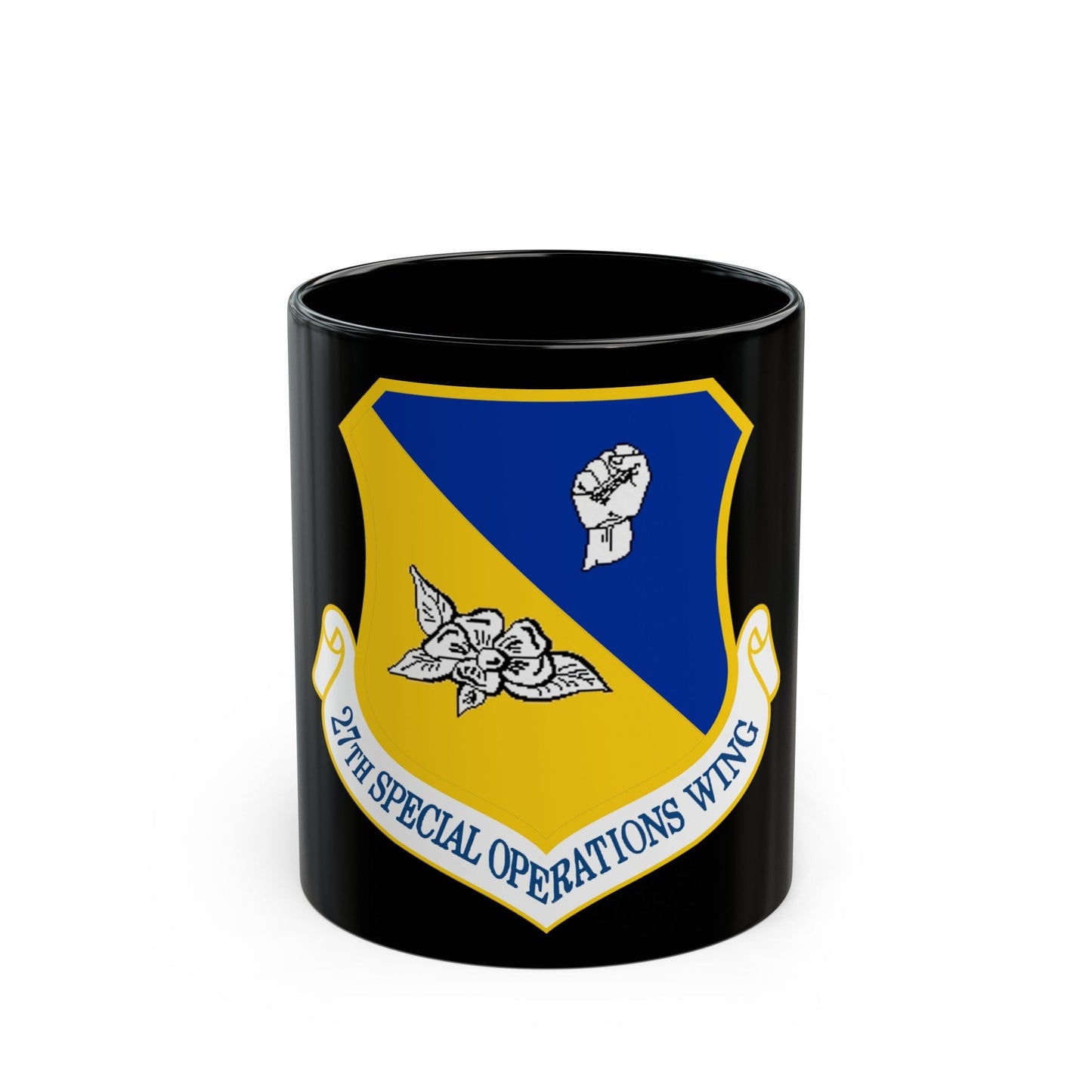 27th Special Operations Wing (U.S. Air Force) Black Coffee Mug-11oz-The Sticker Space