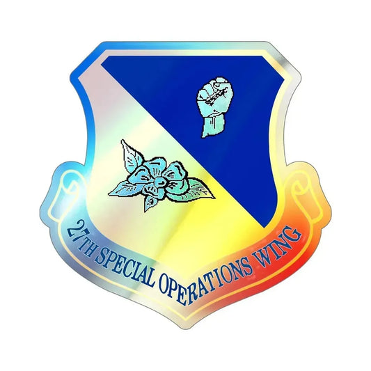 27th Special Operations Wing (U.S. Air Force) Holographic STICKER Die-Cut Vinyl Decal 6 Inch Holographic - The Sticker Space