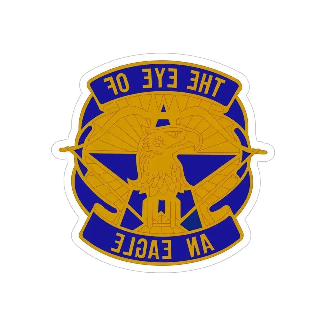 28 Aviation Group (U.S. Army) REVERSE PRINT Transparent Die-Cut STICKER 5 Inch Die-Cut Transparent - The Sticker Space