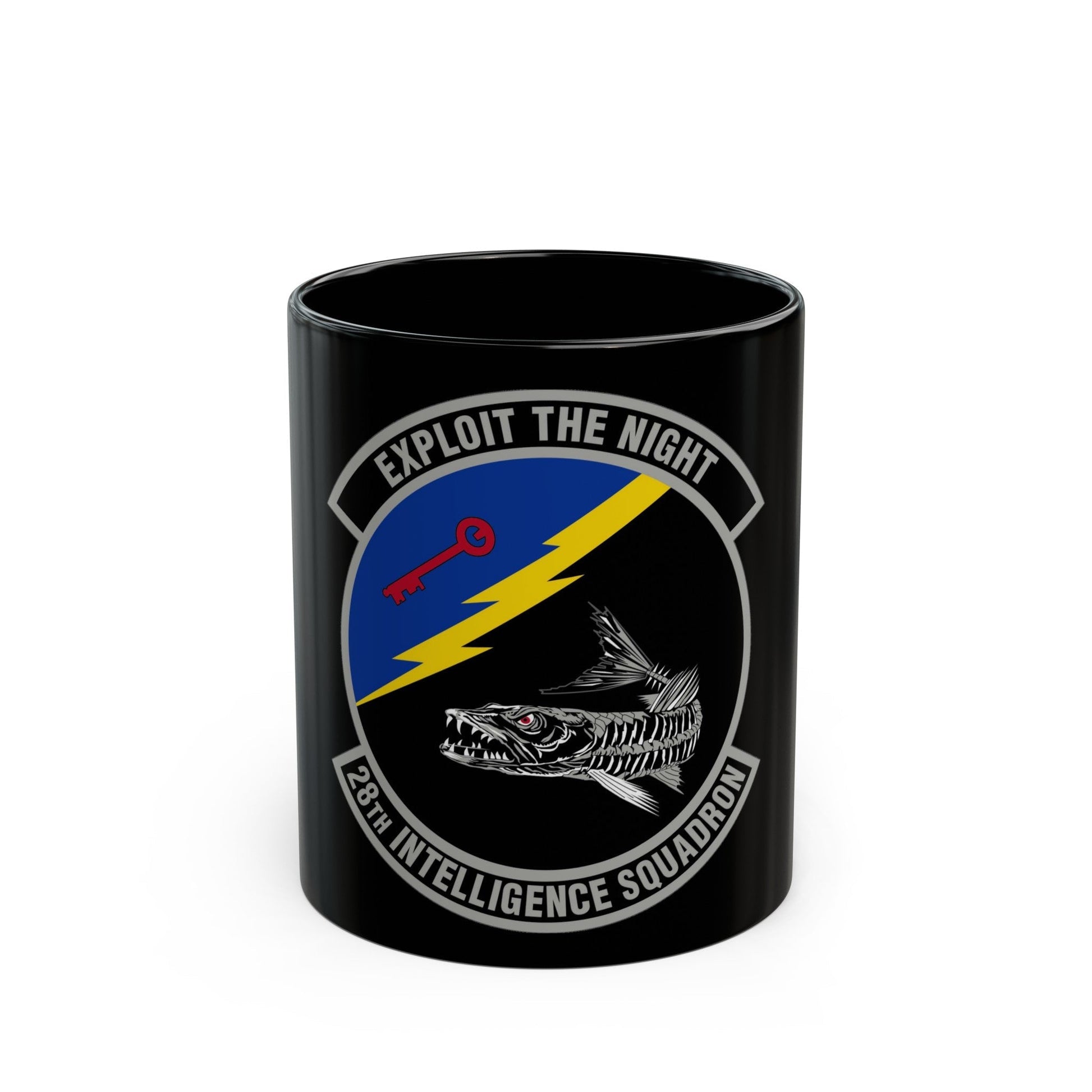 28 Intelligence Squadron AFRC (U.S. Air Force) Black Coffee Mug-11oz-The Sticker Space