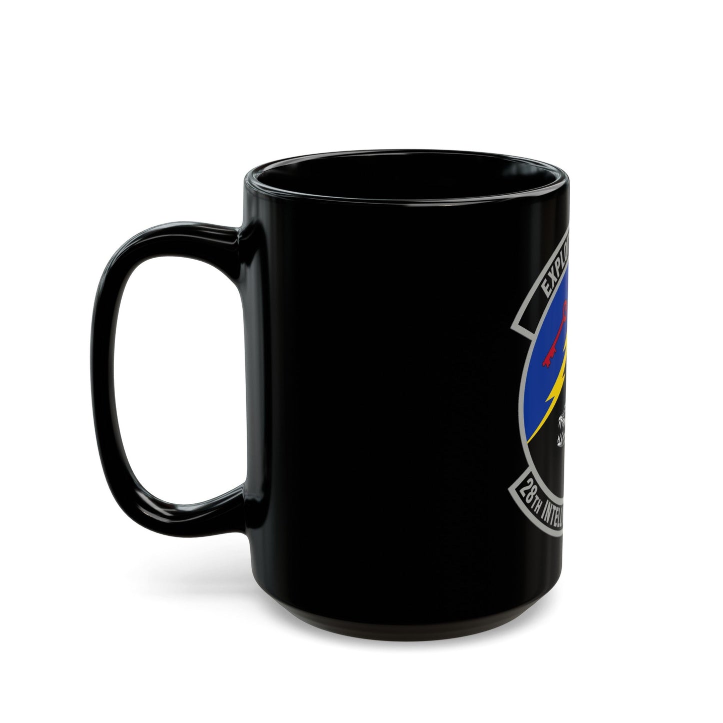 28 Intelligence Squadron AFRC (U.S. Air Force) Black Coffee Mug-The Sticker Space