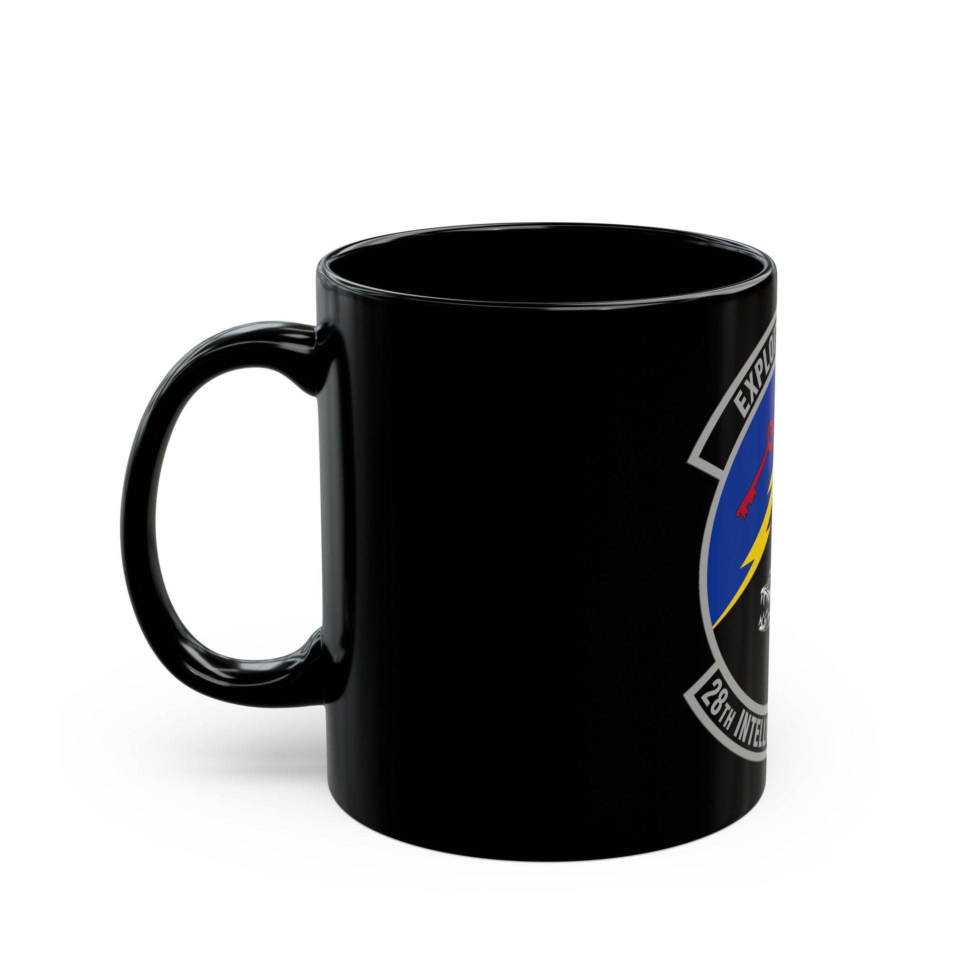 28 Intelligence Squadron AFRC (U.S. Air Force) Black Coffee Mug-The Sticker Space