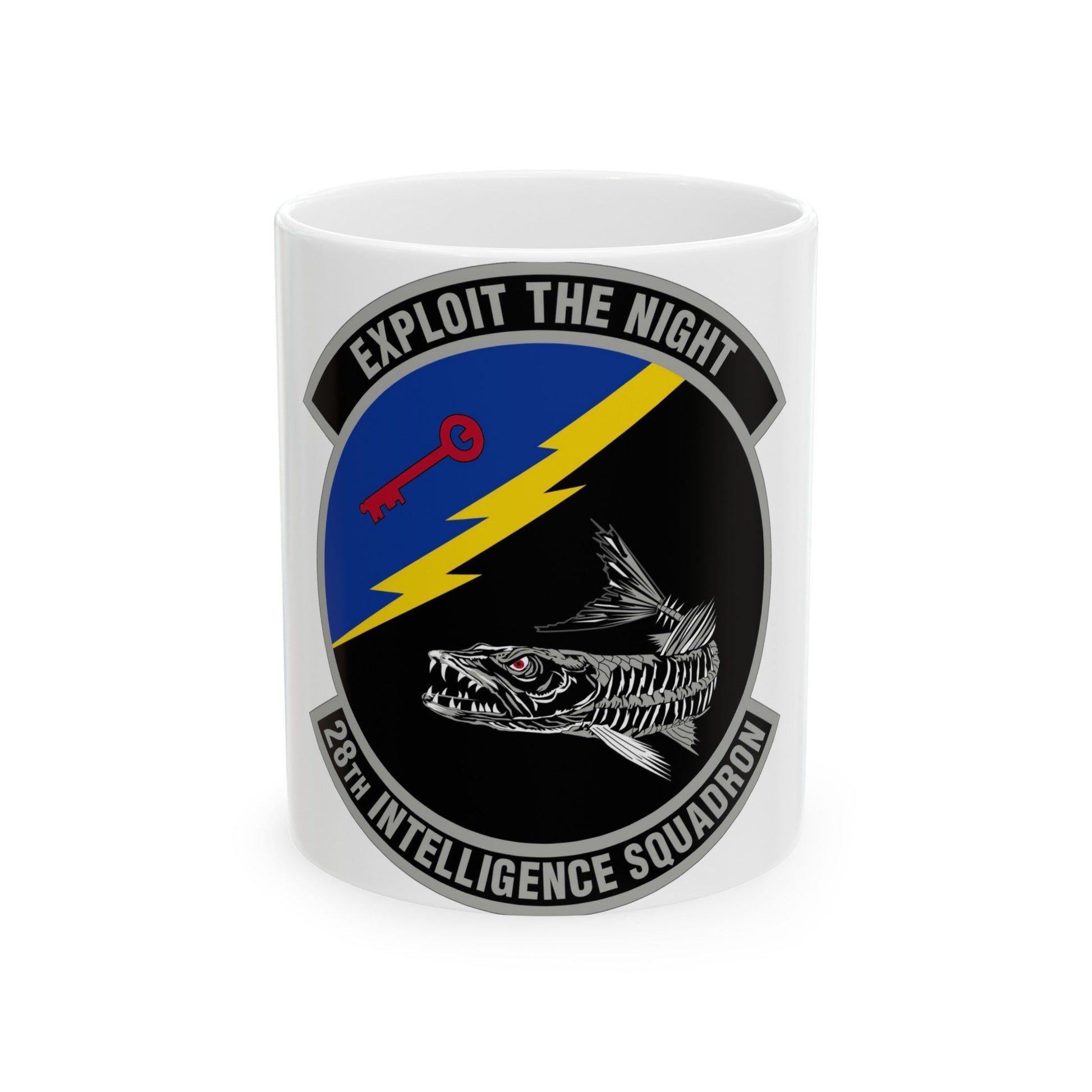 28 Intelligence Squadron AFRC (U.S. Air Force) White Coffee Mug-11oz-The Sticker Space