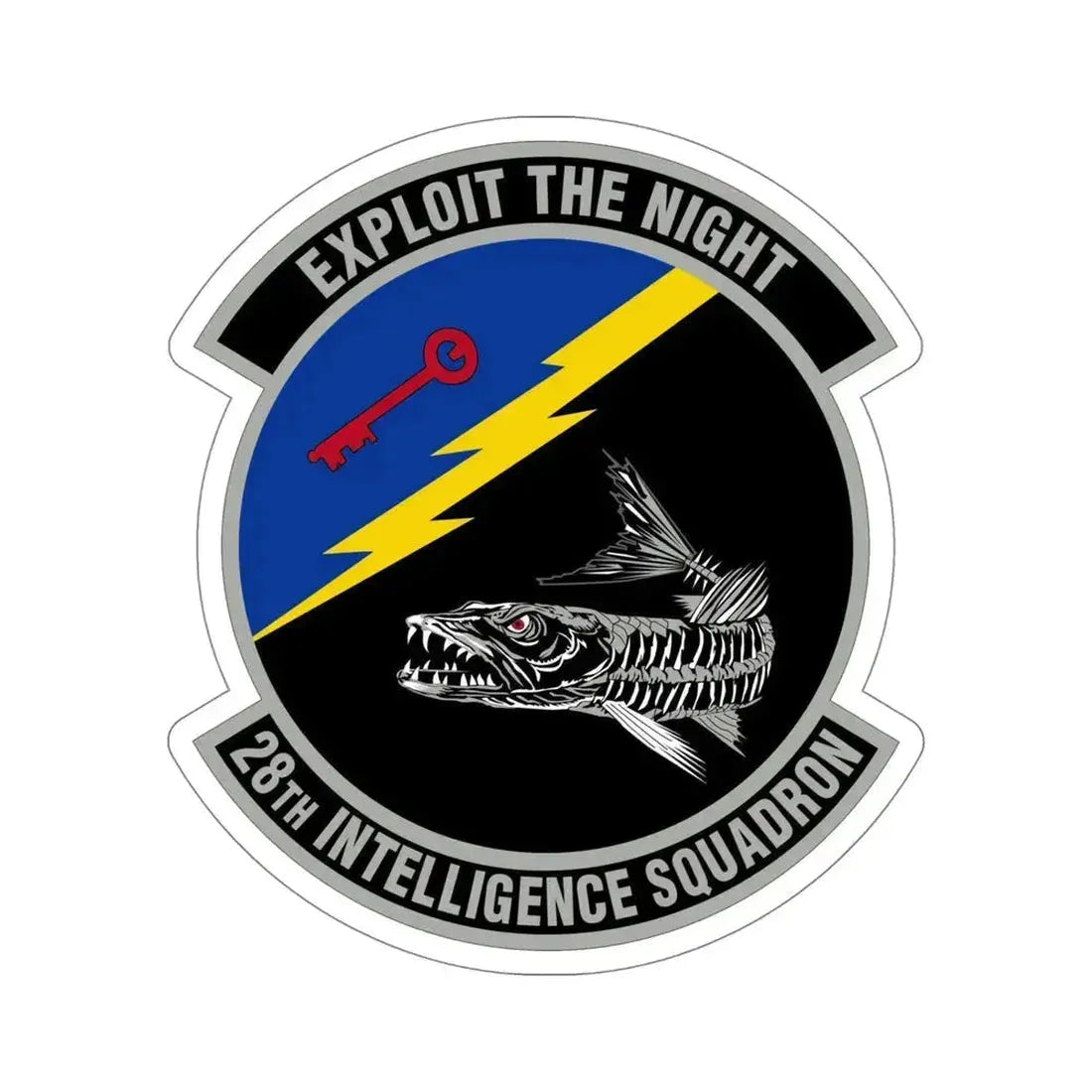 28 Intelligence Squadron AFRC (U.S. Air Force) STICKER Vinyl Die-Cut Decal 5 Inch - The Sticker Space