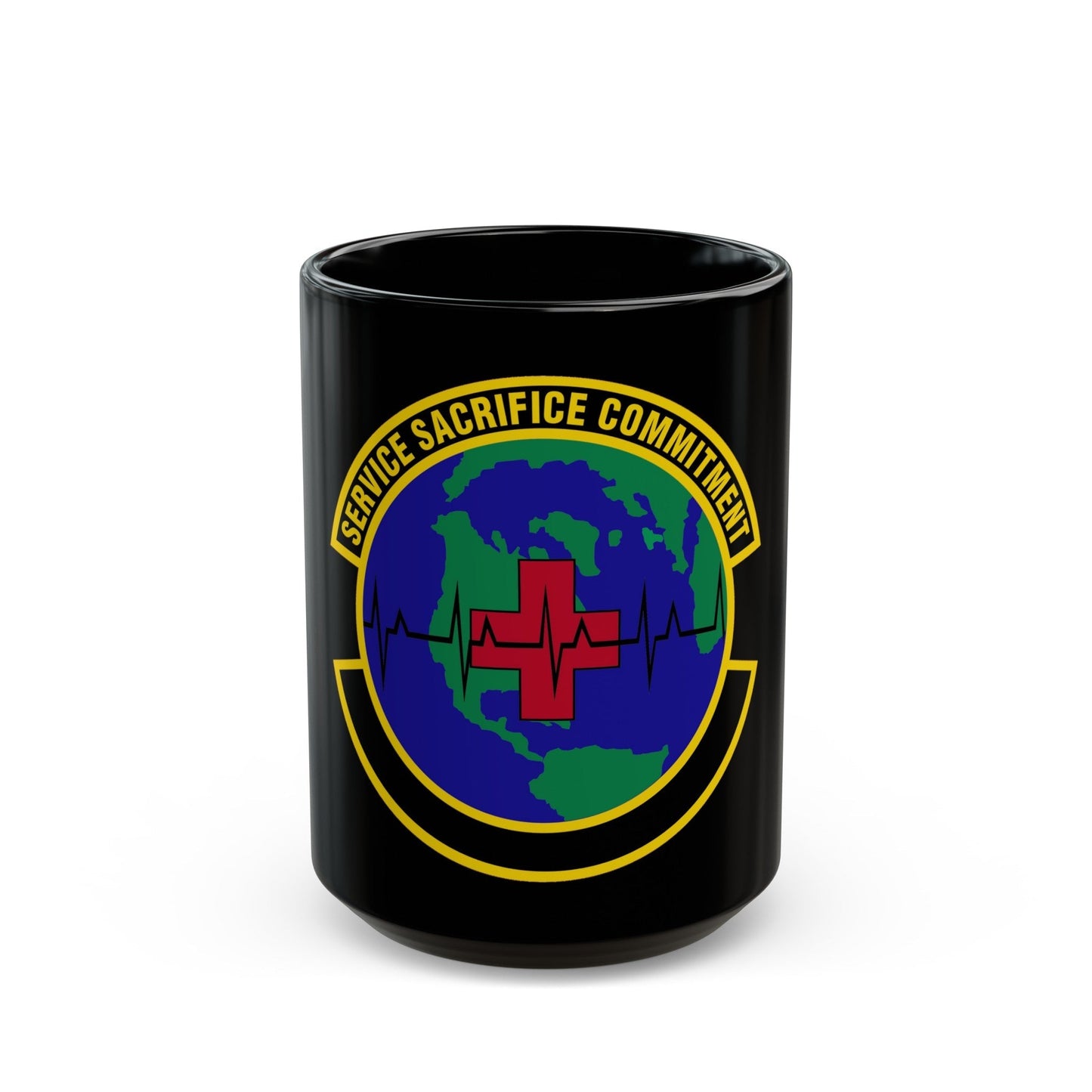 28 Operational Medical Readiness Squadron AFGSC (U.S. Air Force) Black Coffee Mug-15oz-The Sticker Space