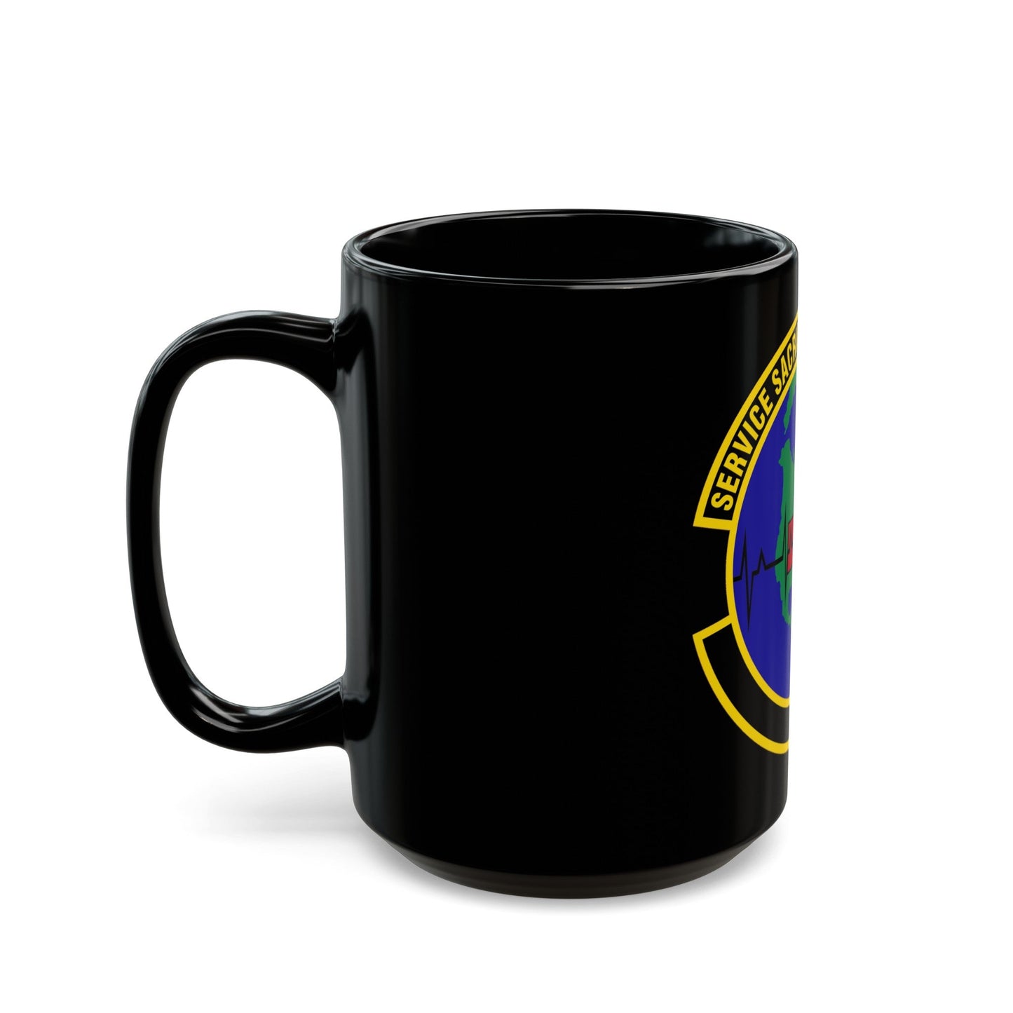 28 Operational Medical Readiness Squadron AFGSC (U.S. Air Force) Black Coffee Mug-The Sticker Space