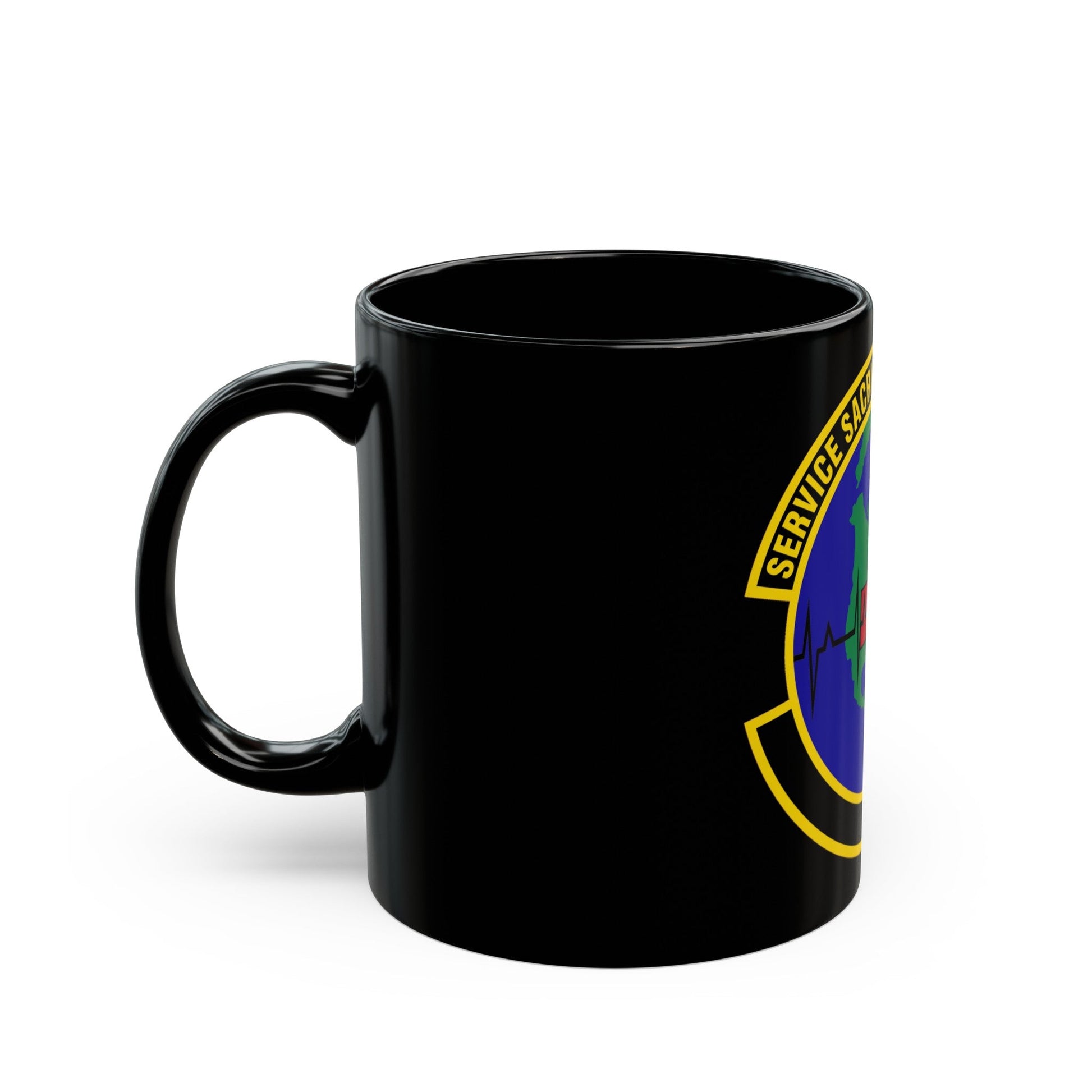 28 Operational Medical Readiness Squadron AFGSC (U.S. Air Force) Black Coffee Mug-The Sticker Space