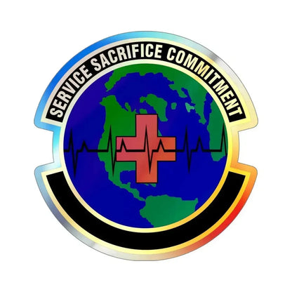 28 Operational Medical Readiness Squadron AFGSC (U.S. Air Force) Holographic STICKER Die-Cut Vinyl Decal 5 Inch - The Sticker Space
