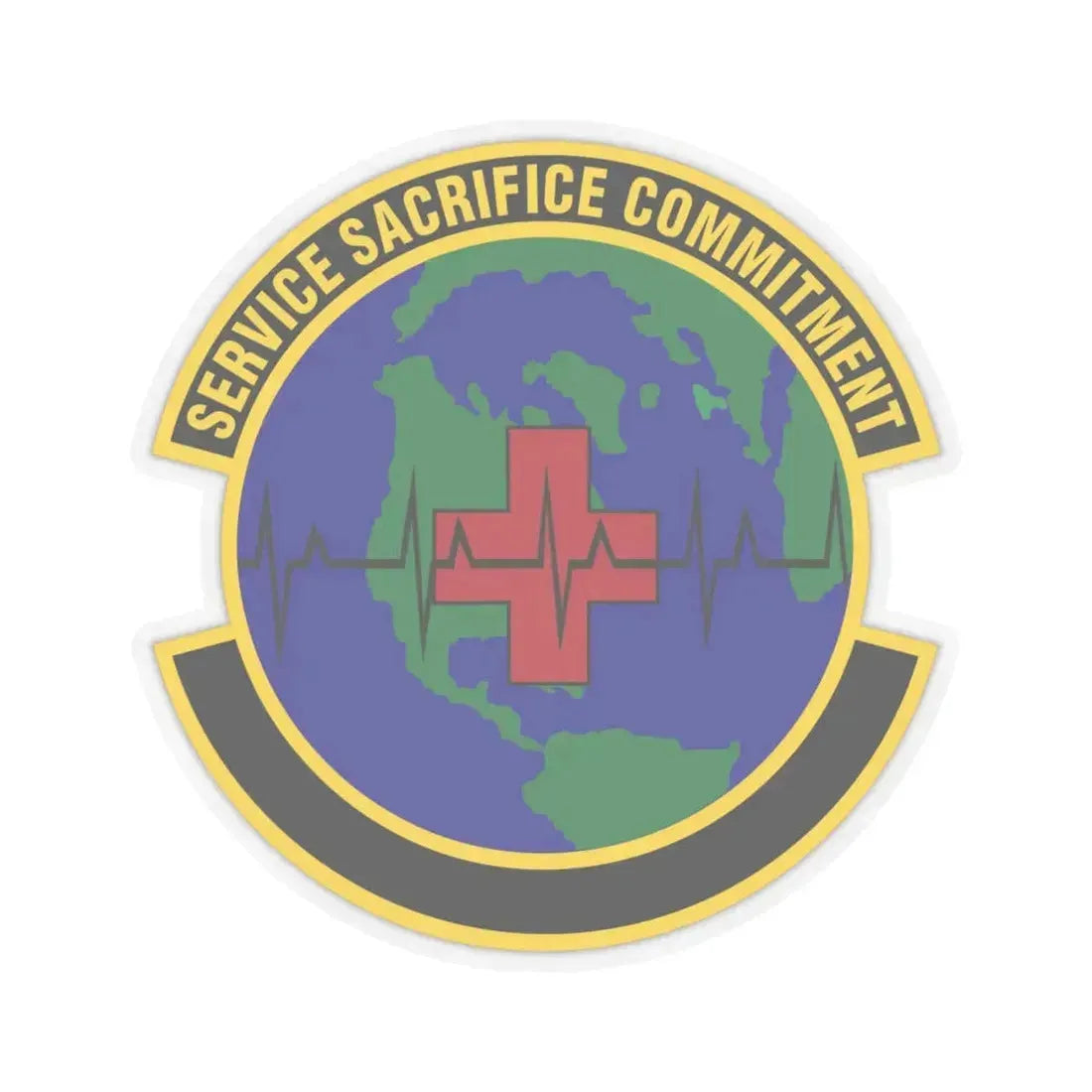 28 Operational Medical Readiness Squadron AFGSC (U.S. Air Force) STICKER Vinyl Kiss-Cut Decal 6 Inch Transparent - The Sticker Space