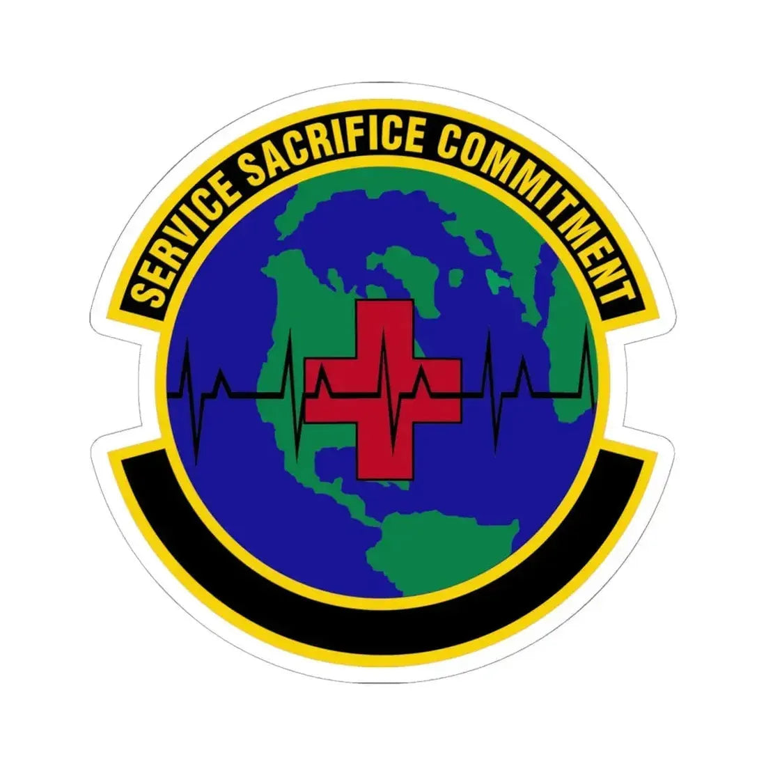 28 Operational Medical Readiness Squadron AFGSC (U.S. Air Force) STICKER Vinyl Kiss-Cut Decal 6 Inch White - The Sticker Space