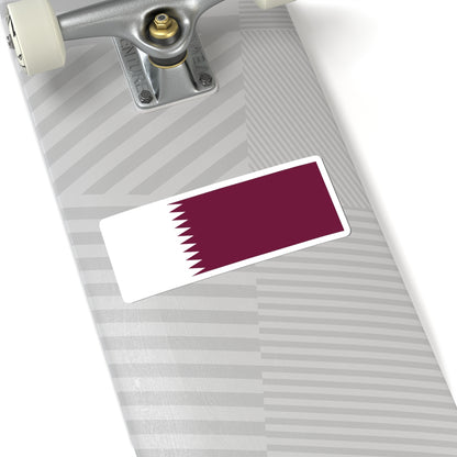 Flag of Qatar 1949-1971 (Qatar) STICKER Vinyl Kiss-Cut Decal