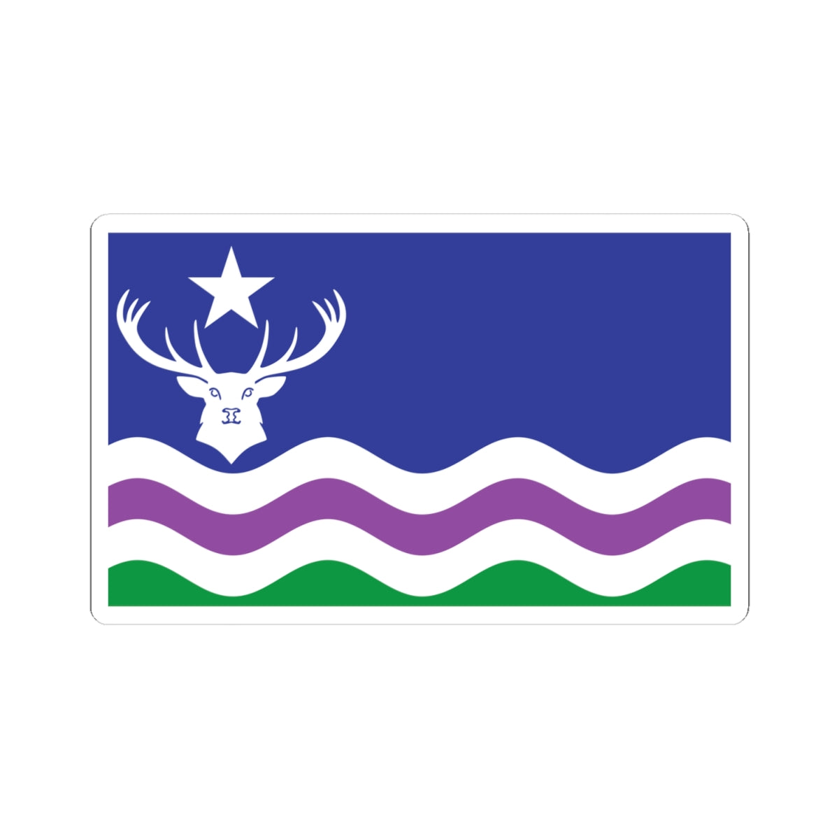 Exmoor Flag (England) STICKER Vinyl Kiss-Cut Decal