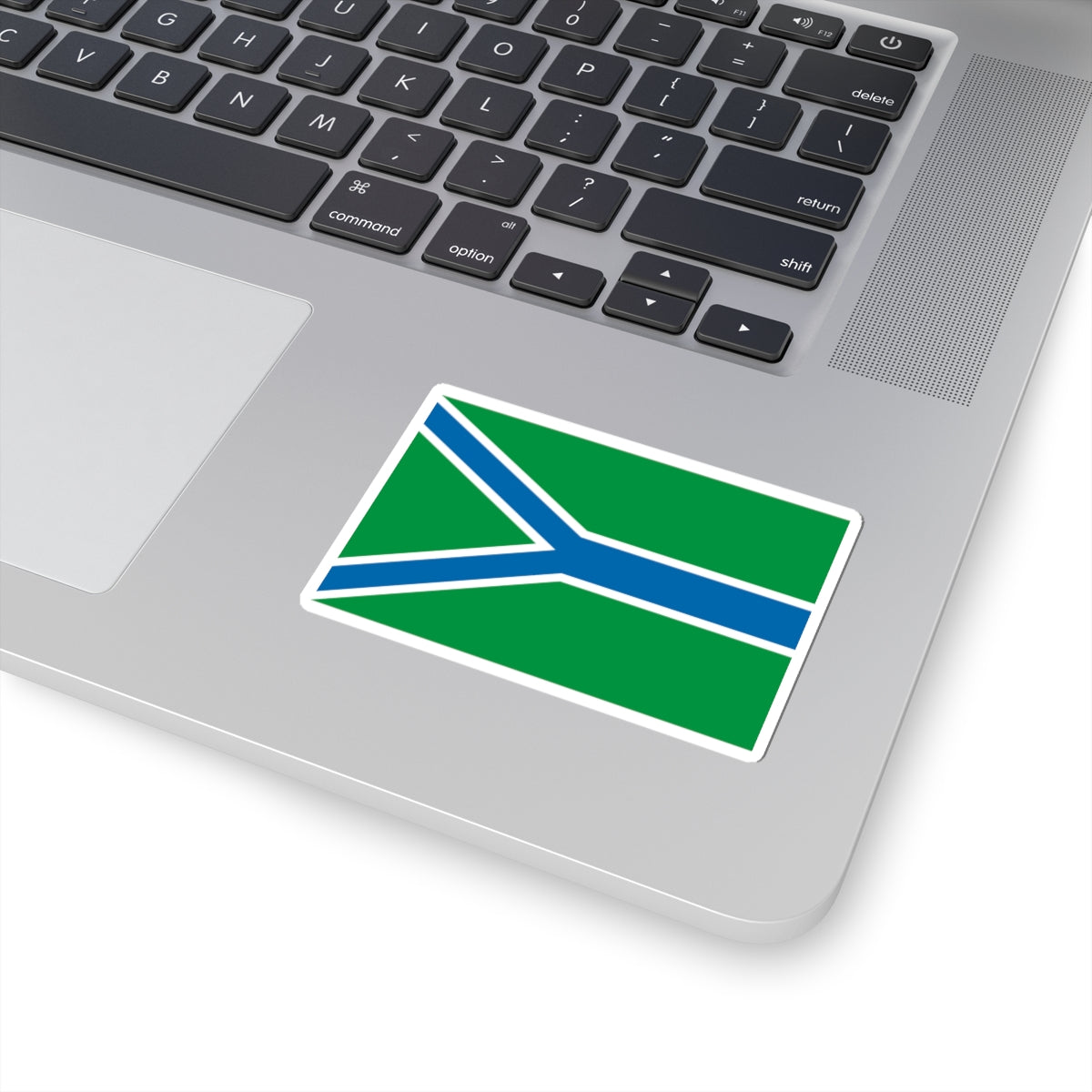 Flag of Ust-Tarksky rayon Novosibirsk oblast (Russia) STICKER Vinyl Kiss-Cut Decal