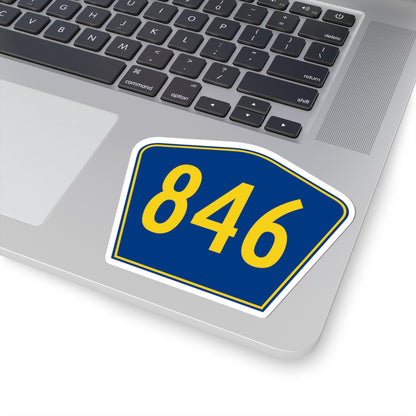 PR secondary 846 (Puerto Rico) (Road Sign) STICKER Vinyl Kiss-Cut Decal