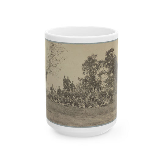 B Company, 22d New York State Militia Near Harpers Ferry, Va., 1861 I.E.1862 (U.S. Civil War) White Coffee Mug