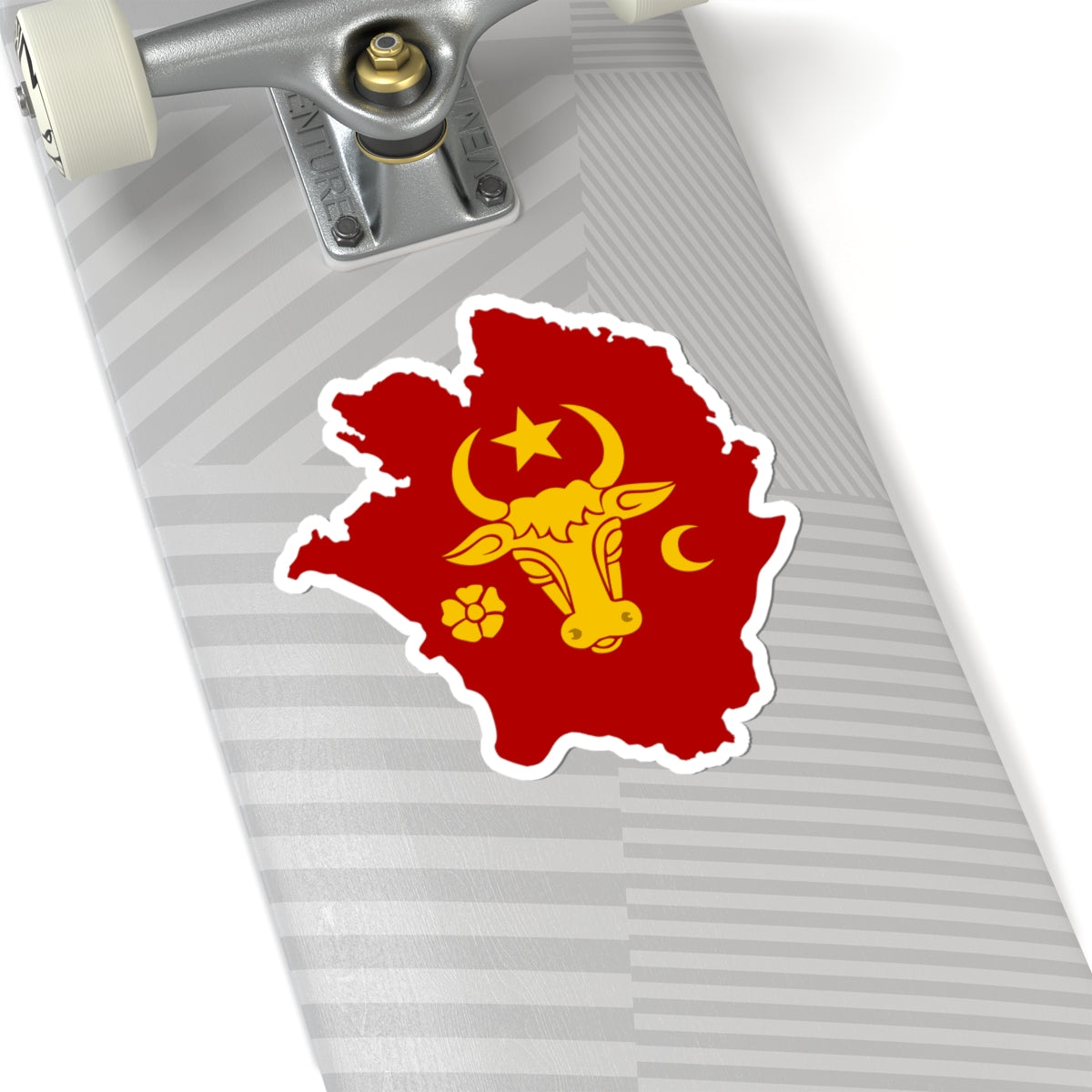 Flag-map of the Principality of Moldavia (Moldova) STICKER Vinyl Kiss-Cut Decal