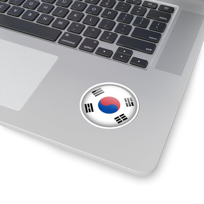 Flag orb South Korea (Korea) STICKER Vinyl Kiss-Cut Decal