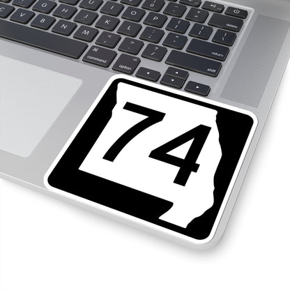 MO-74 (Missouri) (Road Sign) STICKER Vinyl Kiss-Cut Decal