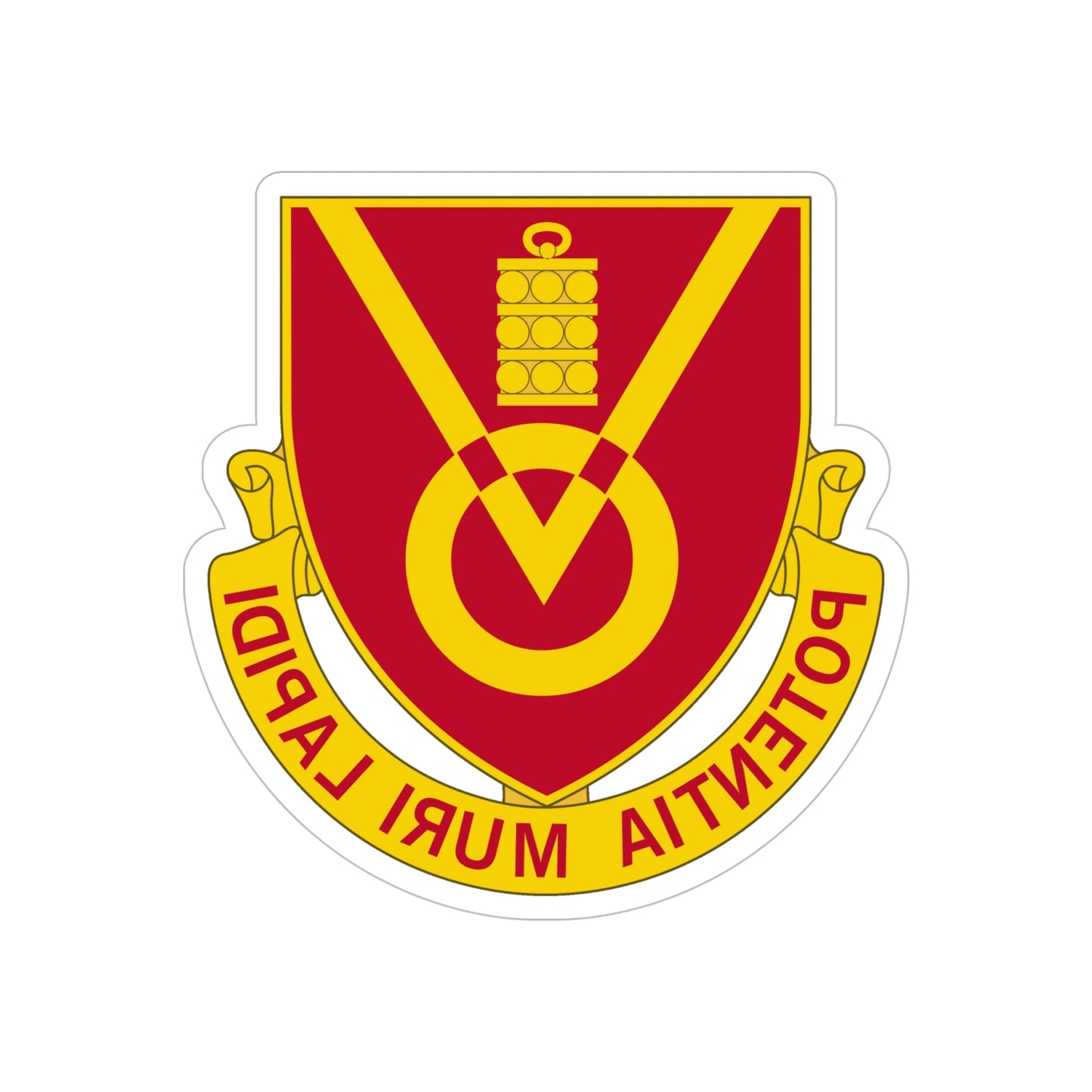 280th Artillery Regiment (U.S. Army) REVERSE PRINT Transparent STICKER-6" × 6"-The Sticker Space