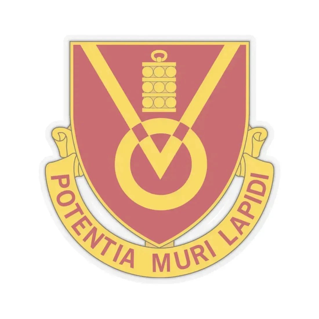 280th Artillery Regiment (U.S. Army) STICKER Vinyl Kiss-Cut Decal 6 Inch Transparent - The Sticker Space