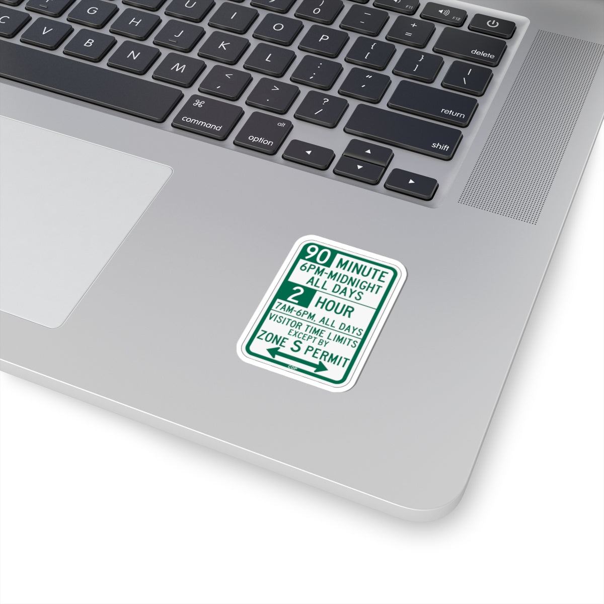 PBOT Road sign P4437D (Oregon) (Road Sign) STICKER Vinyl Kiss-Cut Decal