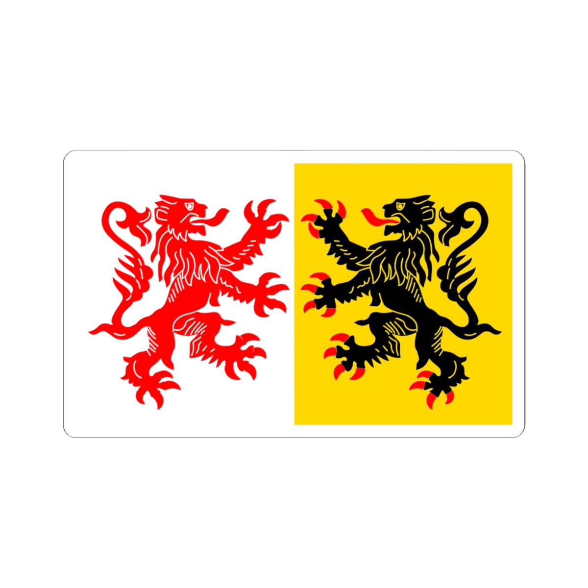 Flag of Hauts-de-France proposed design (France) STICKER Vinyl Kiss-Cut Decal